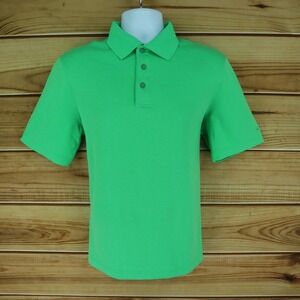 c9 by Champion Polo Golf Shirt Mens Size M Green 100%‎ Polyester Stretch Duo-Dry
